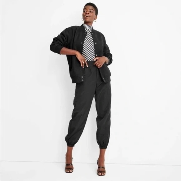 Kahlana Brown KBB Future Future Collective Snap Front Black Bomber Jacket 1X - Picture 2 of 11